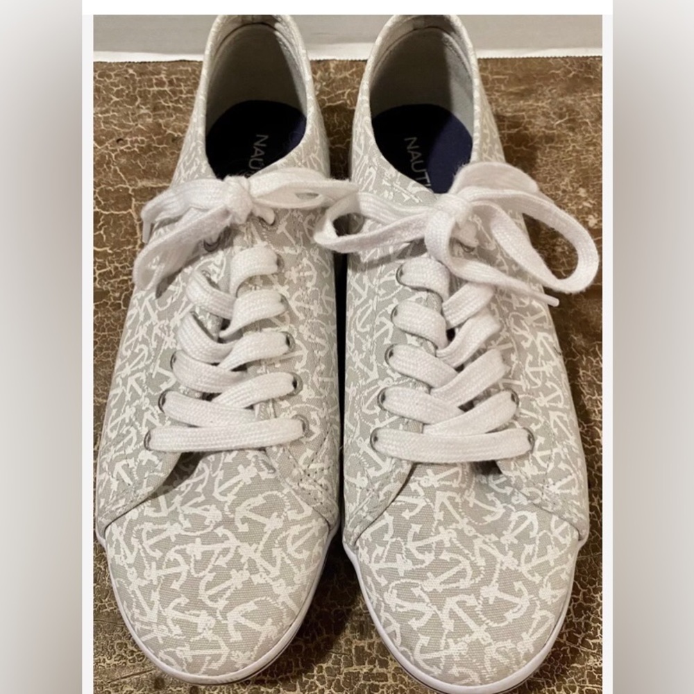 🩵2/$20  MIX&MATCH⚓️NAUTICA Lanyard Anchor Canvas Tennis Boat Sneakers Shoe - Picture 3 of 10